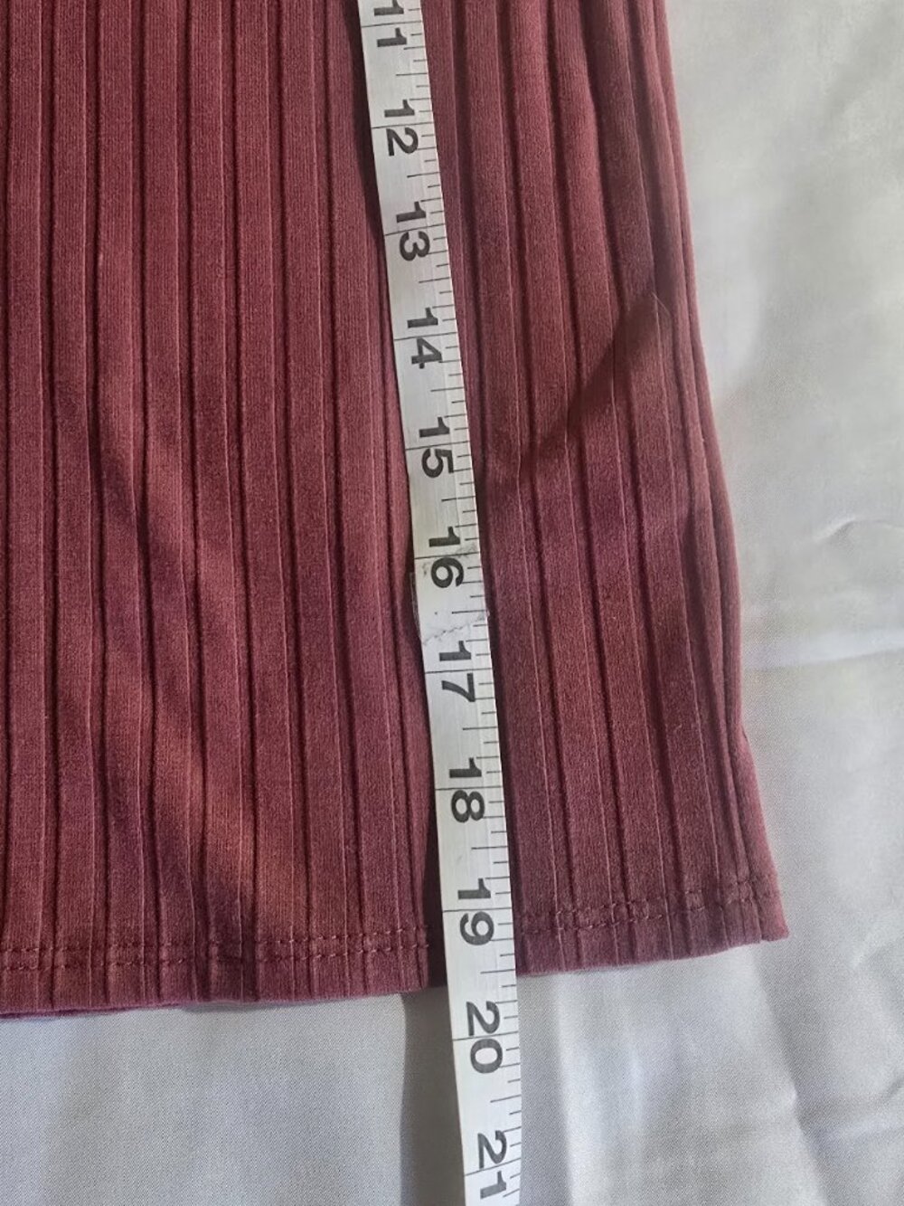 Rae Republic Ribbed Knit Short Sleeve Top Mauve Size M - Picture 7 of 10